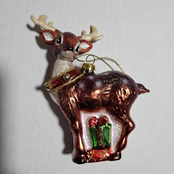 Fawn Baby Deer Glass Christmas Ornament - Picture 4 of 4
